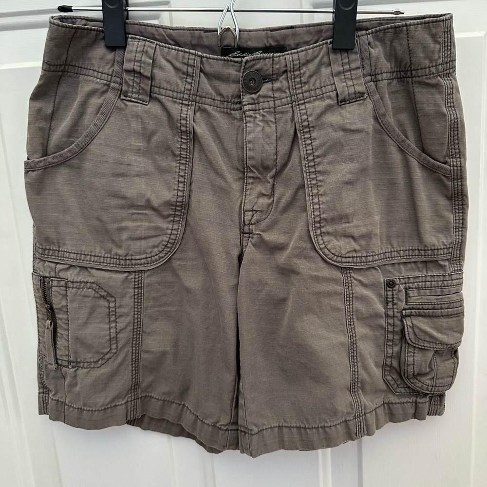 Eddie Bauer Rip Stop Active Grey Shorts